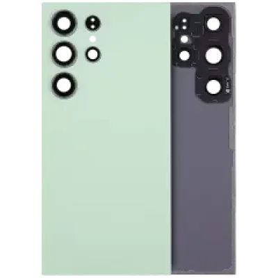 Задня кришка зі склом камери для Samsung Galaxy S24 Ultra 5G (No Logo) (Aftermarket Plus) (Titanium Green)