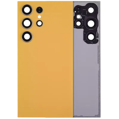 Задня кришка зі склом камери для Samsung Galaxy S24 Ultra 5G (No Logo) (Aftermarket Plus) (Titanium Orange)