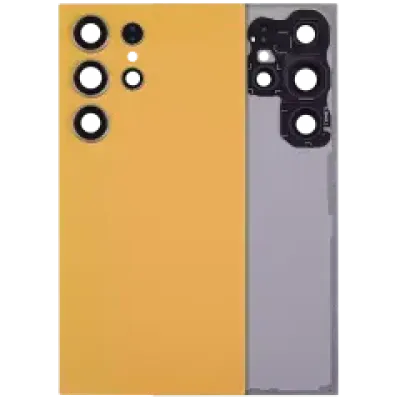 Задня кришка зі склом камери для Samsung Galaxy S24 Ultra 5G (No Logo) (Aftermarket Plus) (Titanium Orange)