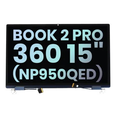 Повний дисплейний модуль LCD для Samsung Galaxy Book 2 Pro (360) 15" (NP950QED) (Service Pack) (сріблястий)