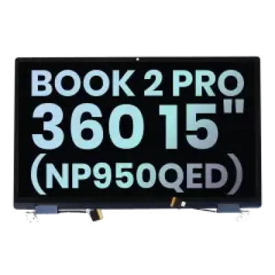 Повний дисплейний модуль LCD для Samsung Galaxy Book 2 Pro (360) 15" (NP950QED) (Service Pack) (сріблястий)