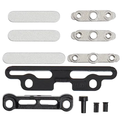 Full Button And Bracket Set For iPad Pro 11" 5th Gen (2024) / Pro 13" 7th Gen (2024) / Pro 11" 6th Gen (2025) / Pro 13" 8th Gen (2025) (11 Piece Set) (Silver)