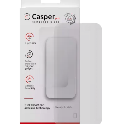 Загартоване скло Casper Pro для iPhone 16 Pro / 17 / 17 Pro (Retail Packaging) (Matte)