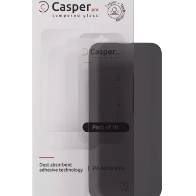 Загартоване скло Casper Pro для iPhone 16 Pro / 17 / 17 Pro (10 шт) (Privacy)