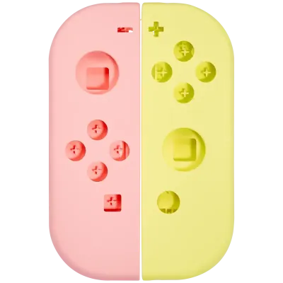 Housing Shell For Nintendo Switch Joy Con Controller (Pink / Yellow)