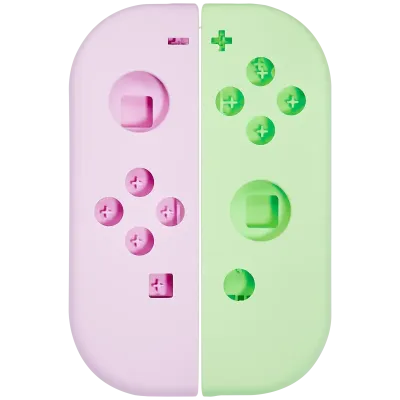 Housing Shell For Nintendo Switch Joy Con Controller (Purple / Green)