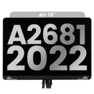Дисплейний модуль LCD для MacBook Air 13" (A2681 / Mid 2022) (з передвстановленим кабелем датчика кута кришки) (Used OEM Pull: Grade C) (Space Gray)