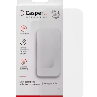 Загартоване скло Casper Pro для iPhone 16 Pro Max / 17 Pro Max / 18 Pro Max (Retail Packaging) (прозоре)