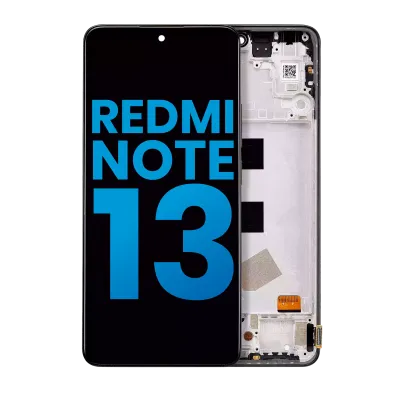 Дисплейний модуль (LCD) з рамкою для Xiaomi Redmi Note 13 4G (Aftermarket: Incell) (Midnight Black)