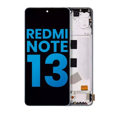 Дисплейний модуль для Xiaomi Redmi Note 13 4G з рамкою (Aftermarket: Incell) (льодяний синій)