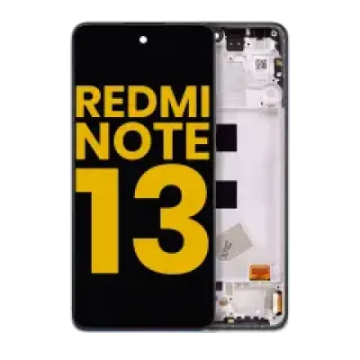 Дисплейний модуль (OLED) для Xiaomi Redmi Note 13 4G з рамкою (Refurbished) (Midnight Black)