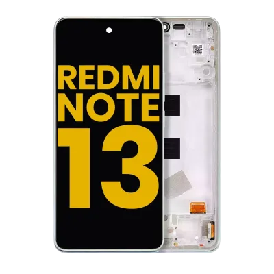 Дисплейний модуль (OLED) для Xiaomi Redmi Note 13 4G з рамкою (Refurbished) (м'ятний зелений)
