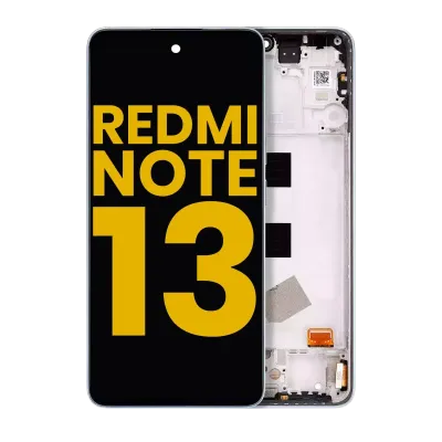 Дисплейний модуль (OLED) для Xiaomi Redmi Note 13 4G з рамкою (Refurbished) (льодяний синій)