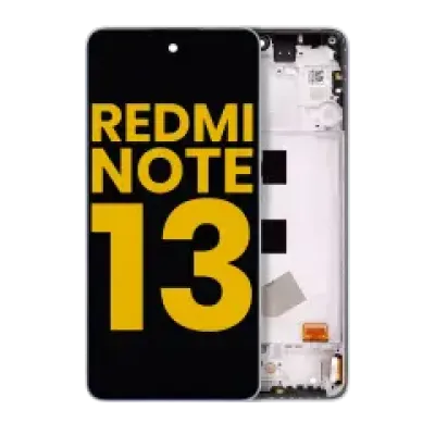 Дисплейний модуль (OLED) для Xiaomi Redmi Note 13 4G з рамкою (Refurbished) (льодяний синій)