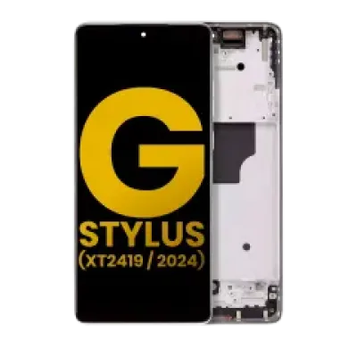 Дисплейний модуль (OLED) з рамкою для Motorola Moto G Stylus 5G (XT2419 / 2024) (Refurbished) (Caramel Latte)