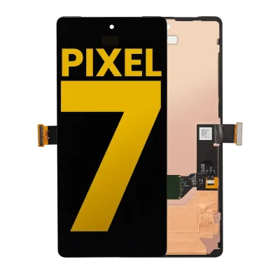 Дисплейний модуль (OLED) з рамкою (з датчиком відбитків) для Google Pixel 7 (Refurbished) (усі кольори)
