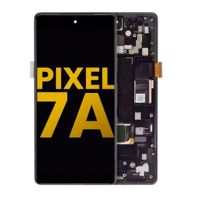 OLED Assembly With Frame (With Fingerprint Sensor) For Google Pixel 7a 5G (Refurbished) (Charcoal)