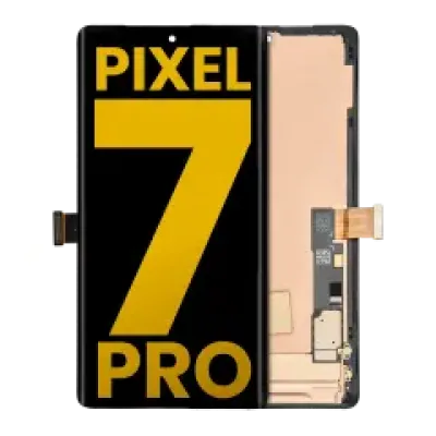 Дисплейний модуль (OLED) з рамкою (без датчика відбитків) для Google Pixel 7 Pro (Refurbished) (усі кольори)
