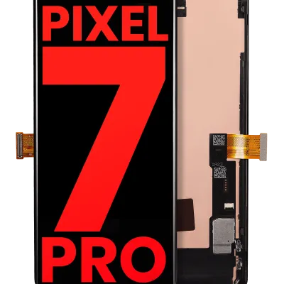 Дисплейний модуль (OLED) з рамкою (без датчика відбитків) для Google Pixel 7 Pro (Aftermarket Plus) (усі кольори)
