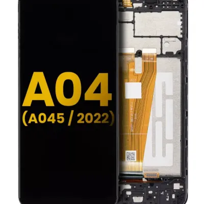 Дисплейний модуль (LCD) з рамкою для Samsung Galaxy A04 (A045 / 2022) (Refurbished) (Усі кольори)