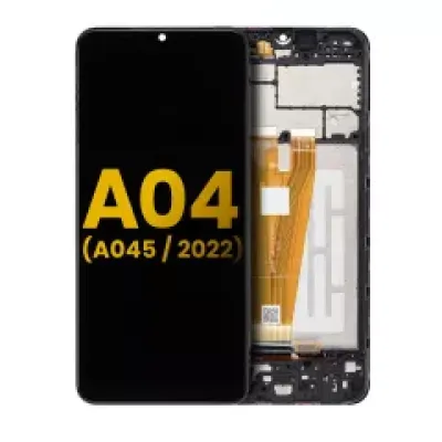 Дисплейний модуль (LCD) з рамкою для Samsung Galaxy A04 (A045 / 2022) (Refurbished) (Усі кольори)