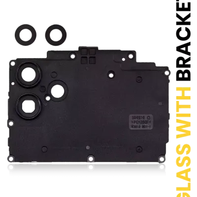 Скло основної камери з кріпленням для Samsung Galaxy A04 (A045 / 2022) (Чорний)