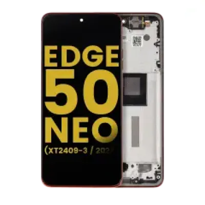 Дисплейний модуль (OLED) з рамкою для Motorola Moto Edge 50 Neo (XT2409-3 / 2024) (Refurbished) (Poinciana)