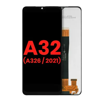 Дисплейний модуль (LCD) без рамки для Samsung Galaxy A32 5G (A326 / 2021) (Усі моделі) (Aftermarket Plus) (Awesome Black)