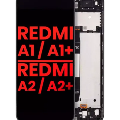 Дисплейний модуль для Xiaomi Redmi A1 / Xiaomi Redmi A1+ / Redmi A2 / Redmi A2+ з рамкою (Aftermarket Plus) (усі кольори)