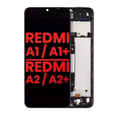 Дисплейний модуль для Xiaomi Redmi A1 / Xiaomi Redmi A1+ / Redmi A2 / Redmi A2+ з рамкою (Aftermarket Plus) (усі кольори)