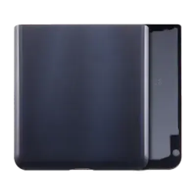 Нижня задня кришка зі склом для Samsung Galaxy Z Flip 5G (F707) (Service Pack) (Mystic Black)