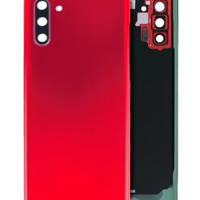Задня кришка зі склом камери для Samsung Galaxy Note 10 (Service Pack) (Aura Red)