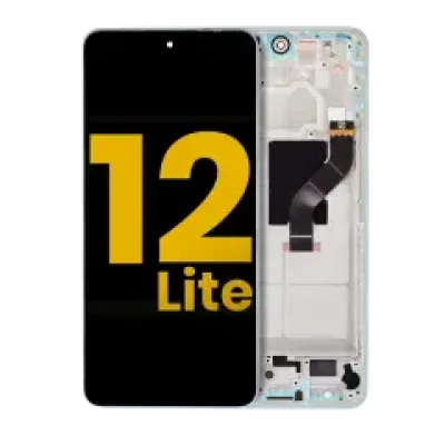 Дисплейний модуль (OLED) для Xiaomi 12 Lite з рамкою (Refurbished) (Lite Green)