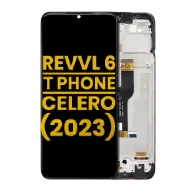 Дисплейний модуль (LCD) з рамкою для T-Mobile Revvl 6 / T Phone 5G / Boost Mobile Celero 5G (2023) (Refurbished) (All Colors)