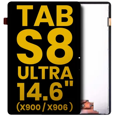 Дисплейний модуль OLED для Samsung Galaxy Tab S8 Ultra 14.6" (X900 / X906) (2022) (Refurbished) без рамки (чорний)