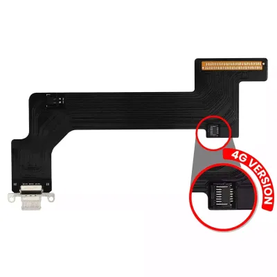 Шлейф зарядки для iPad 10 (2022) (Cellular) (Aftermarket Plus) (сріблястий)