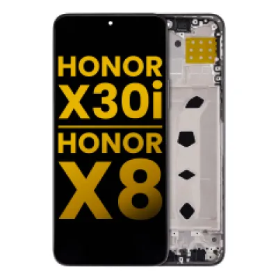Дисплейний модуль (LCD) з рамкою для Honor X30i / Honor X8 (Aftermarket Plus) (чорний)