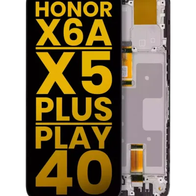 Дисплейний модуль (LCD) з рамкою для Honor X6A / X5 Plus / Play 40 (Refurbished) (всі кольори)