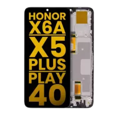 Дисплейний модуль (LCD) з рамкою для Honor X6A / X5 Plus / Play 40 (Refurbished) (всі кольори)