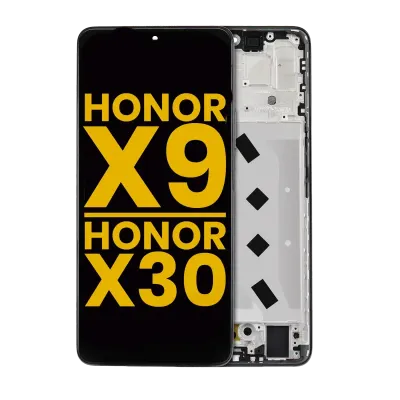 Дисплейний модуль (LCD) з рамкою для Honor X9 / Honor X30 / Honor X9 5G (Refurbished) (Midnight Black)
