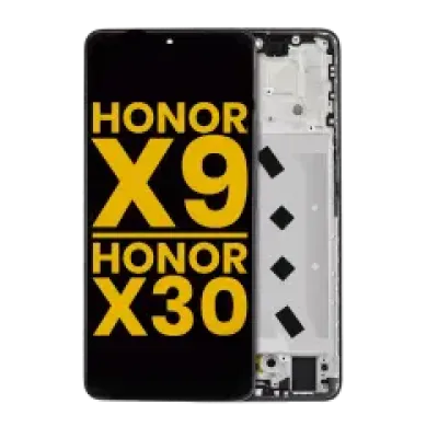 Дисплейний модуль (LCD) з рамкою для Honor X9 / Honor X30 / Honor X9 5G (Refurbished) (Midnight Black)