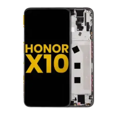 Дисплейний модуль (LCD) з рамкою для Honor X10 5G (Refurbished) (чорний)