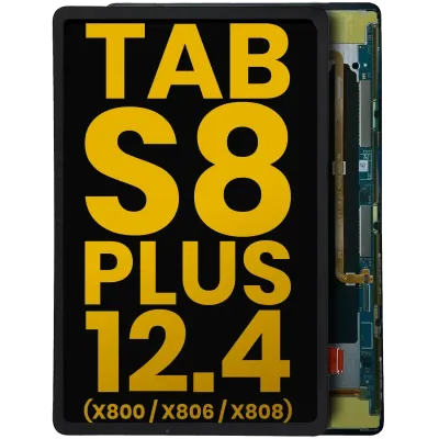 Дисплейний модуль (OLED) без рамки для Samsung Galaxy Tab S8 Plus 12.4" (X800 / X806 / X808) (2022) (Refurbished) (чорний)
