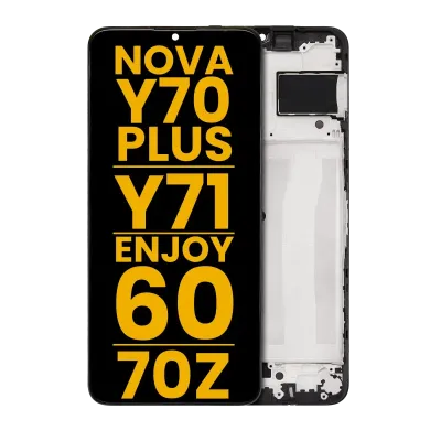 Дисплейний модуль (LCD) з рамкою для Huawei Nova Y70 Plus / Enjoy 60 / Enjoy 70Z / Y71 (Refurbished) (всі кольори)