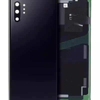 Задня кришка зі скло камери для Samsung Galaxy Note 10 Plus / 5G (Service Pack) (Aura Black)