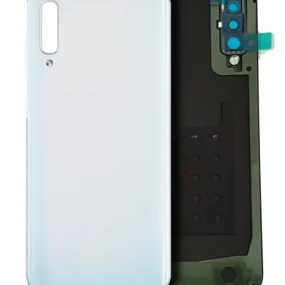 Back Cover Glass With Adhesive For Samsung Galaxy A50 (A505 / 2019) (White)