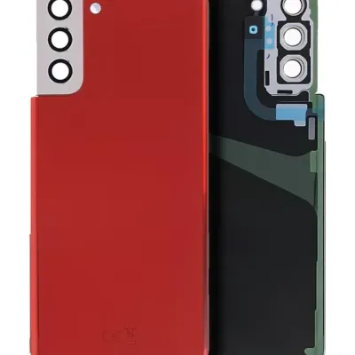 Задня кришка зі скло камери для Samsung Galaxy S21 Plus 5G (Aftermarket Plus) (Phantom Red)