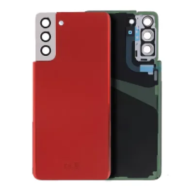 Задня кришка зі скло камери для Samsung Galaxy S21 Plus 5G (Aftermarket Plus) (Phantom Red)