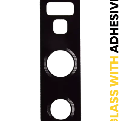 Скло основної камери з проклейкою для Samsung Galaxy Note 9 (Midnight Black) (10 шт)