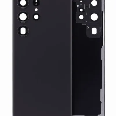 Задня кришка зі скло камери для Samsung Galaxy S23 Ultra 5G (No Logo) (Aftermarket Plus) (Phantom Black)